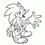 sonic para colorir