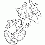 sonic para colorir