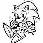 sonic para colorir
