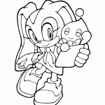sonic para colorir
