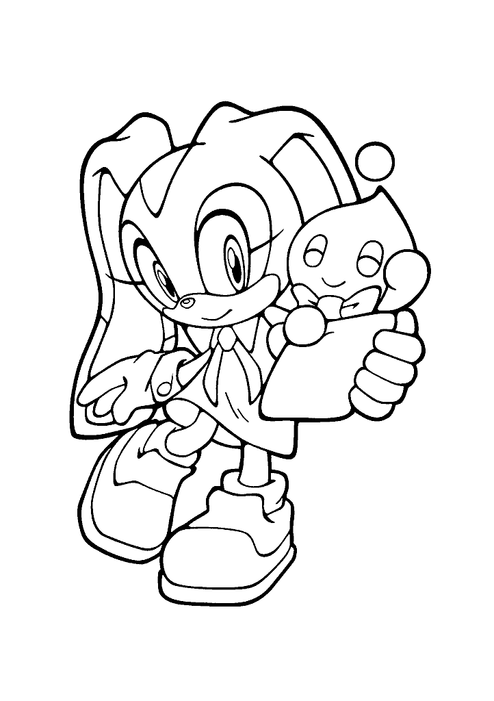 sonic para colorir
