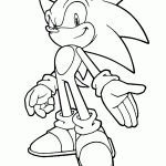 sonic para colorir