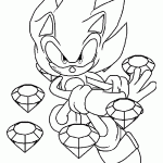 sonic para colorir