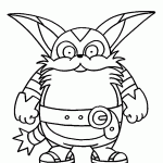 sonic para colorir