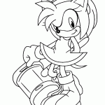 sonic para colorir