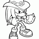 sonic para colorir