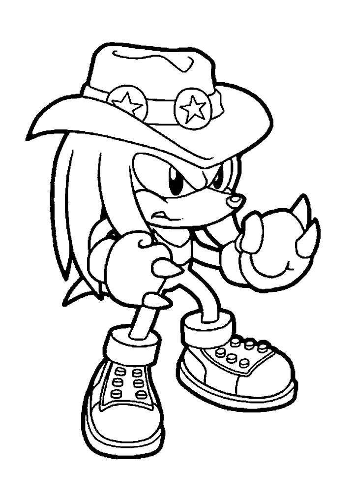 sonic para colorir