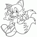 sonic para colorir