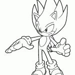 sonic para colorir