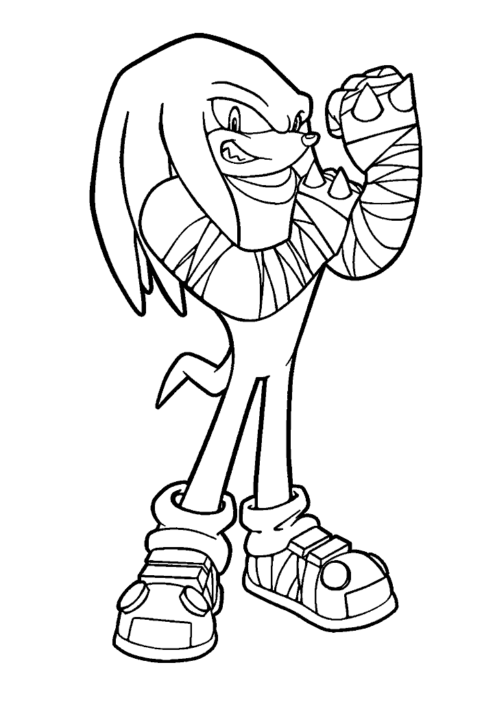 sonic para colorir