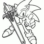 sonic para colorir