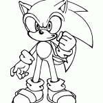 sonic para colorir