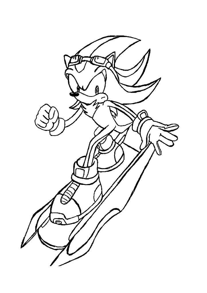 sonic para colorir