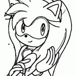 sonic para colorir