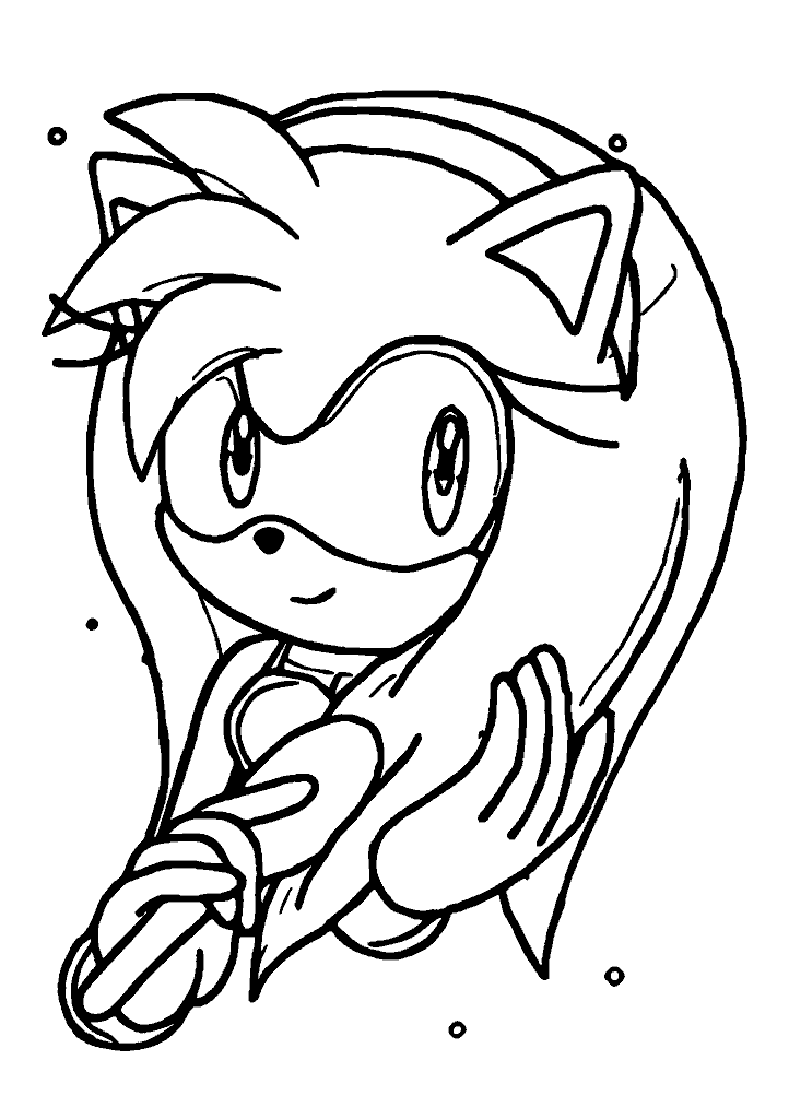 sonic para colorir