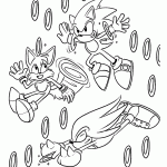 sonic para colorir