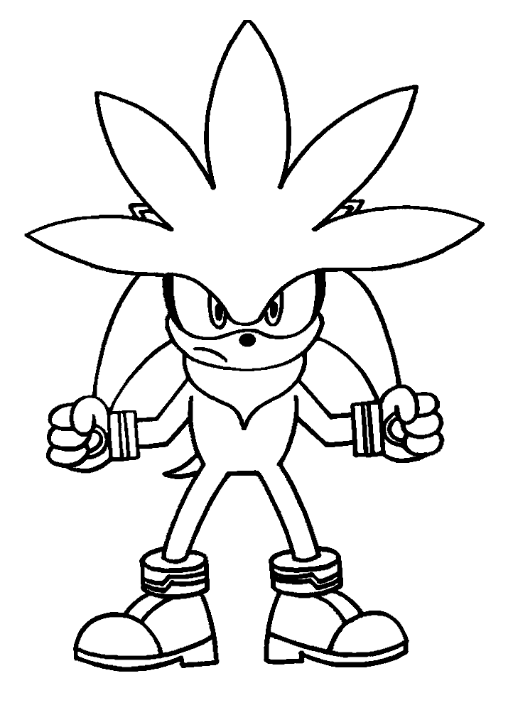 sonic para colorir