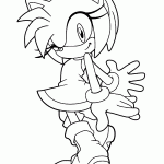 sonic para colorir