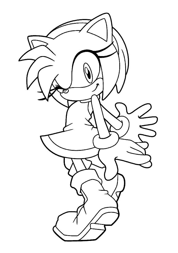 sonic para colorir