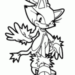 sonic para colorir