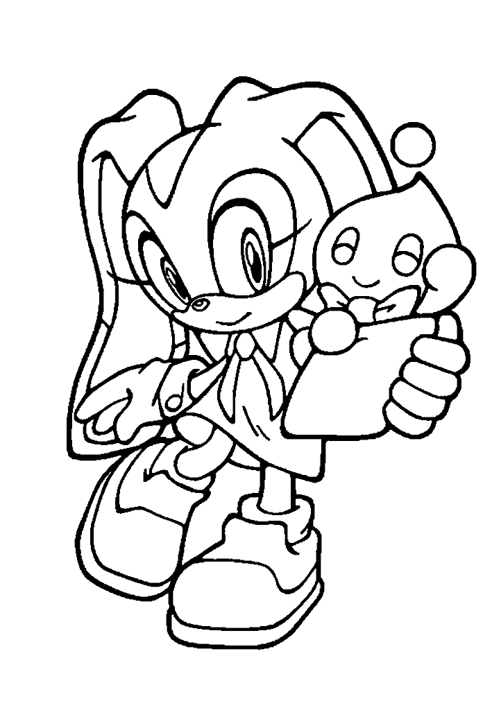 sonic para colorir