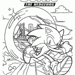 sonic para colorir