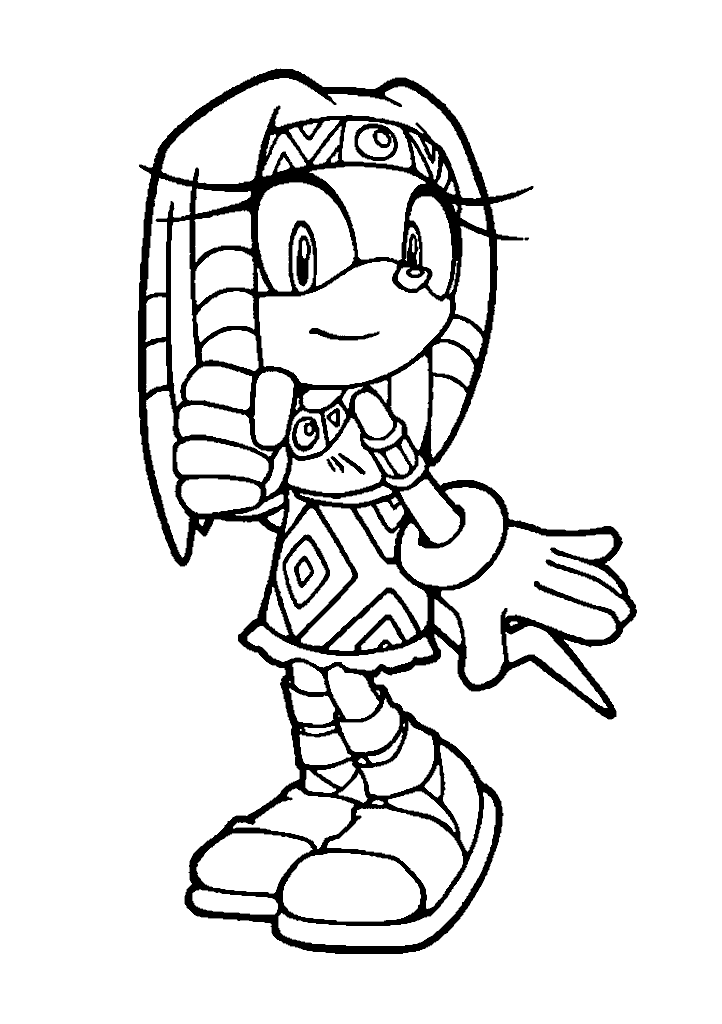 sonic para colorir