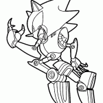 sonic para colorir