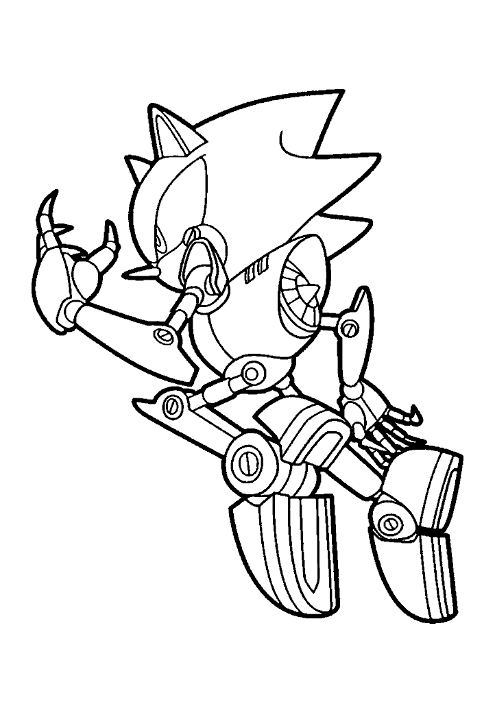 sonic para colorir