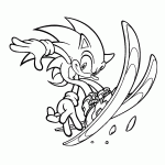 sonic para colorir