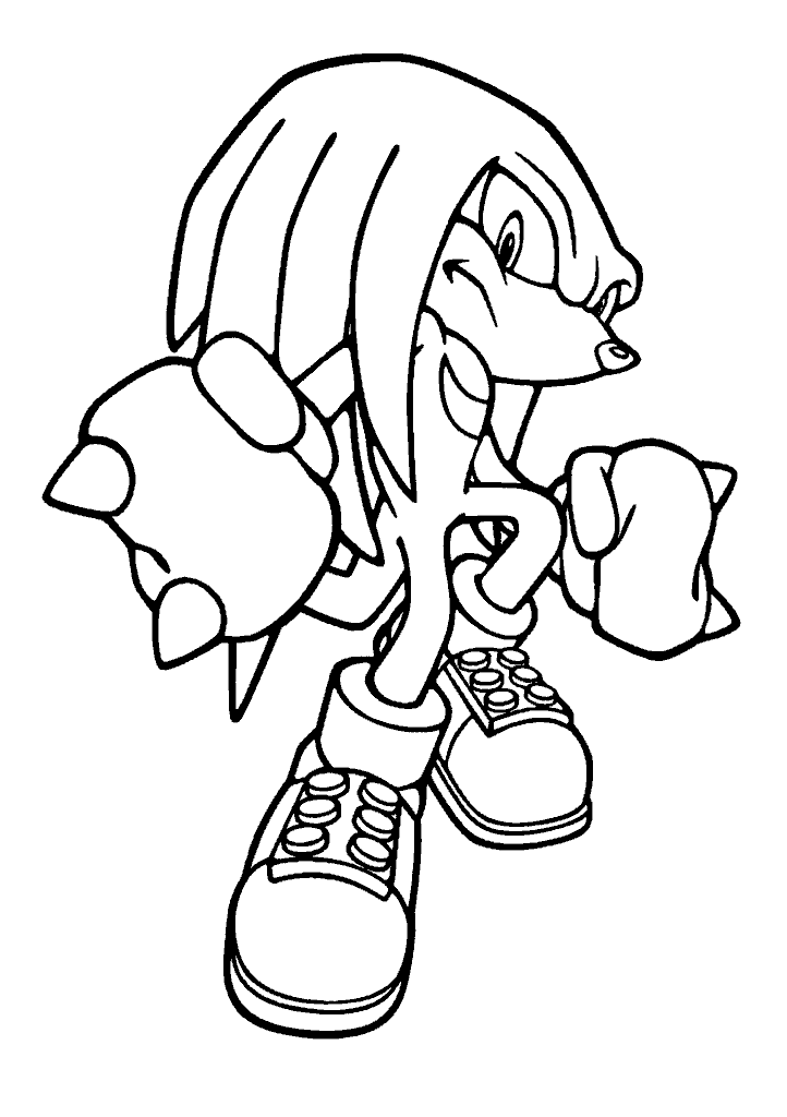 sonic para colorir