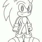 sonic para colorir