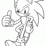 sonic para colorir