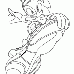 sonic para colorir