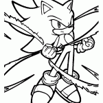 sonic para colorir