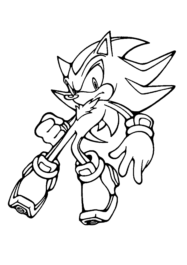 sonic para colorir