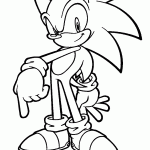 sonic para colorir