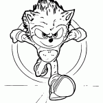 sonic para colorir