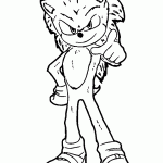 sonic para colorir