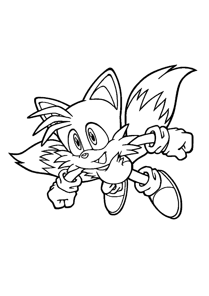sonic para colorir