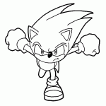 sonic para colorir