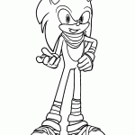 sonic para colorir