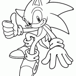 sonic para colorir