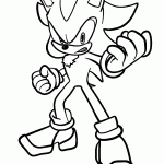 sonic para colorir