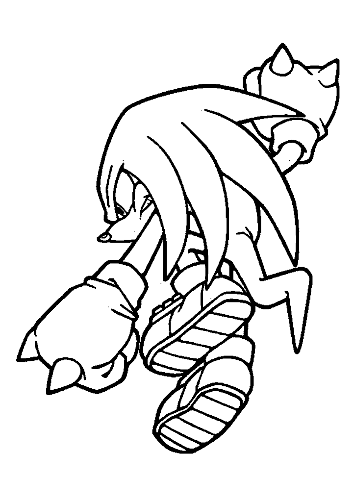 sonic para colorir
