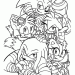 sonic para colorir