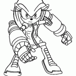 sonic para colorir