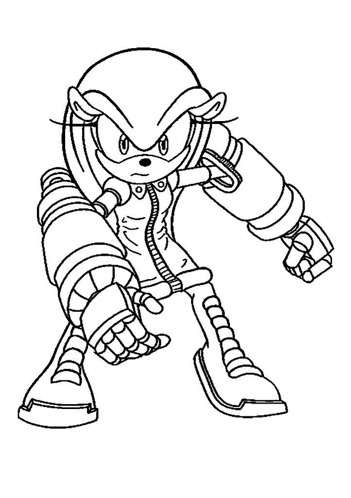 sonic para colorir