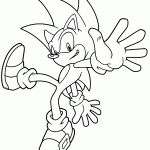 sonic para colorir