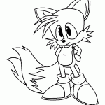 sonic para colorir